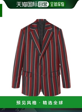 香港直邮Versace 条纹单排扣西装外套 10090081A05946范思哲