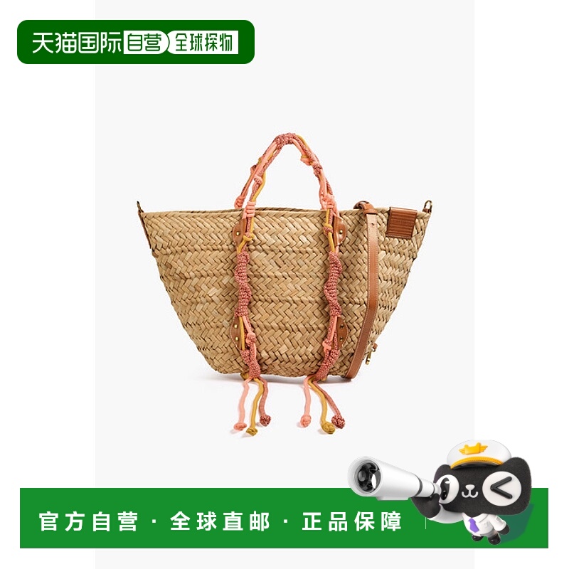 香港直邮ZIMMERMANN 女士 草编手提包 3571SS24CORALMULTI