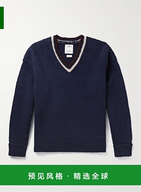 1h可退 香港直邮Visvim 维斯维木 男士 学院风羊毛毛衣 012520501