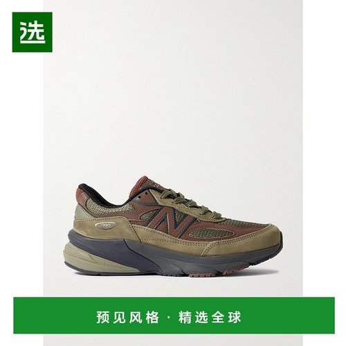 香港直邮1h可退 New Balance 新百伦 男士 MiUSA 990v6 皮质山羊