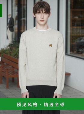 1h可退 香港直邮MAISON KITSUNE 男士 灰色 Bold Fox Head Patch