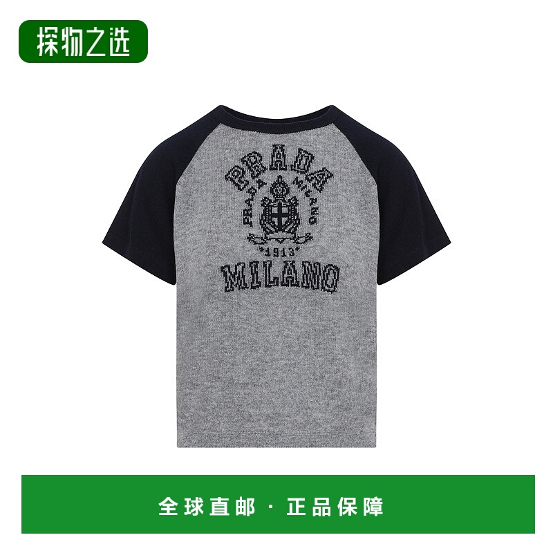 香港直邮Prada 短袖针织衫 P24N2C16M0SOOO