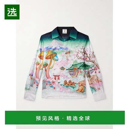 香港直邮Casablanca 男士 印花真丝衬衫 UAW25SH00603MFLOWERS