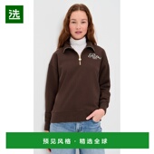 香港直邮Frame Ritz Denim 1h可退 女士 巴黎半拉链套头衫 上衣