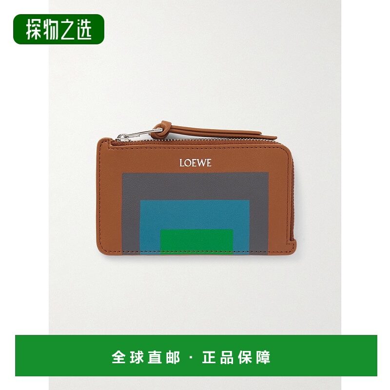 香港直邮LOEWE 罗意威 女士 + Josef Albers 印花皮革卡套 C643Z4