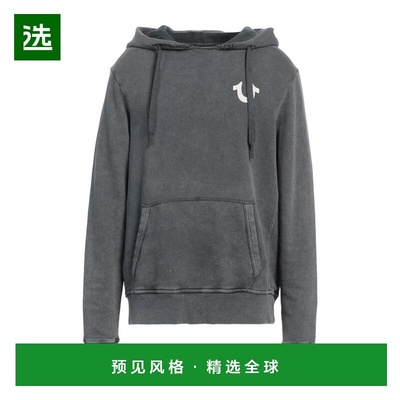 1h可退 【美国直邮】TRUE RELIGION 纯色印花连帽卫衣 男装 100