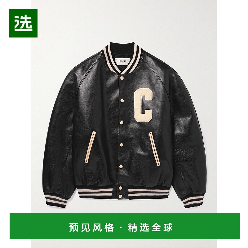 香港直邮Celine 思琳 男士 超大号徽标皮夹克 2EC24132O