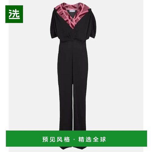 1h可退 香港直邮Prada 普拉达 女士 Knit-panel sablé 连衣裤