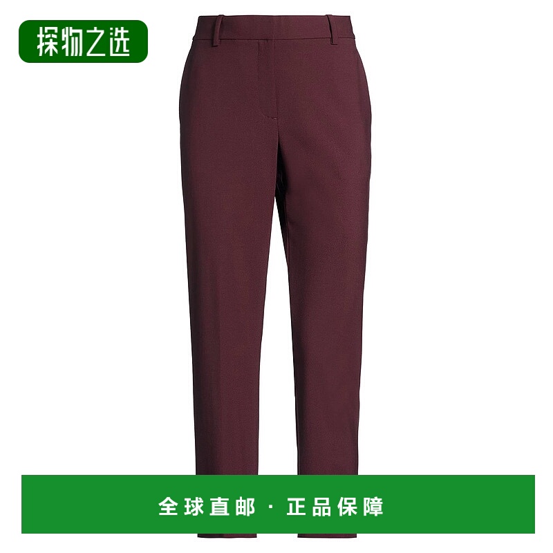 香港直邮THEORY 希尔瑞 女士 休闲长裤 purple紫色 舒适时尚