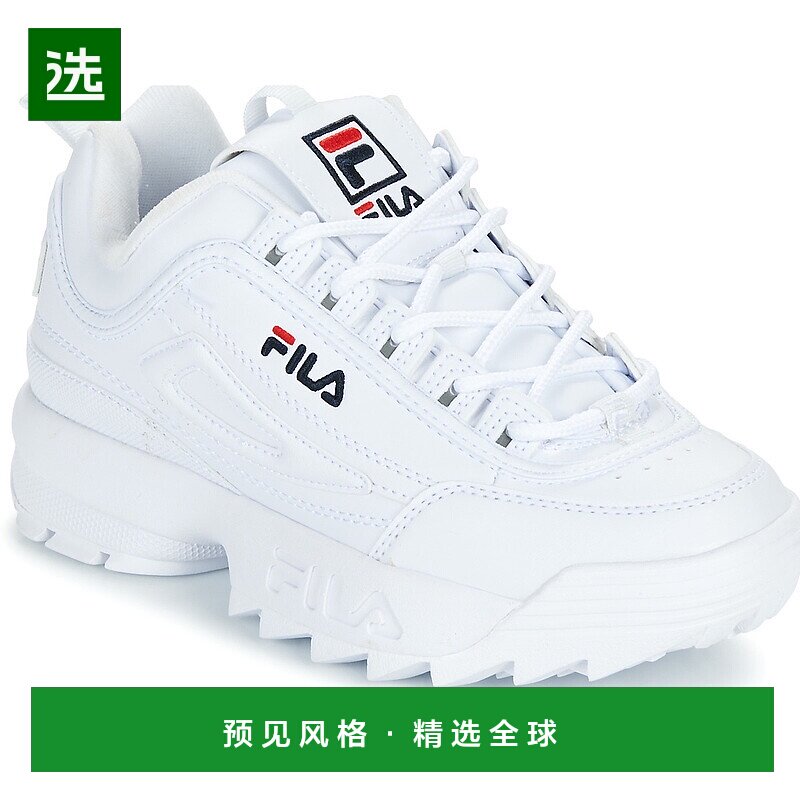 欧洲直邮Fila 斐乐 女士 DISRUPTOR 低帮板鞋 白色