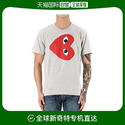 自营｜COMME DES GARCONS男性红色心形半袖短袖t恤 P1T264 01