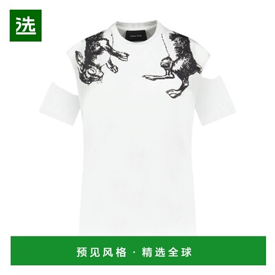 香港直邮SIMONE ROCHA 女士T恤 5195P50W0569WHITEBLACK