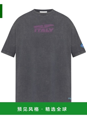 香港直邮ICEBERG 男士T恤 I1P0F07086026335 AW2025 灰色 圆领印T