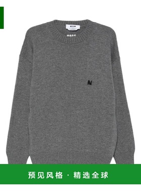 香港直邮MSGM 男士T恤 3940MM20625759697 AW2025 灰色