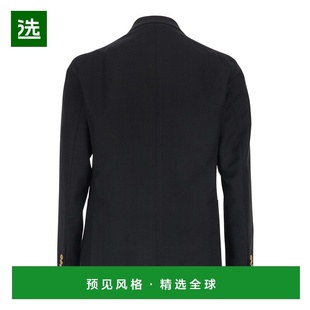 1h可退 香港直邮Tagliatore 男士 Revers 黑色双排扣耸肩珠宝纽扣