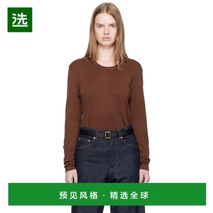 香港直邮Lemaire 恤 女士 TO1441LJ1016针织 棕色长袖 1h可退