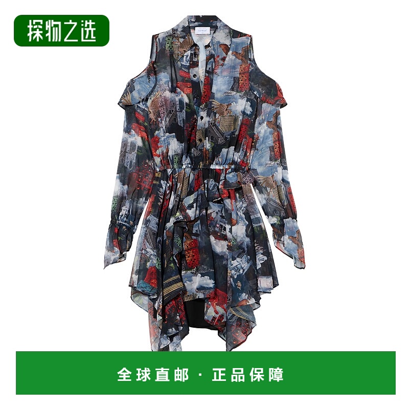 香港直邮off-white 女士 米白多色连衣裙 OWDB55LF25FAB001