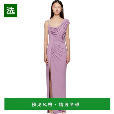1h可退 香港直邮Versace 范思哲 女士 紫色 Medusa '95 Draped 连