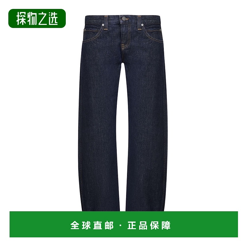 香港直邮Khaite 腰带环牛仔裤 1180908040