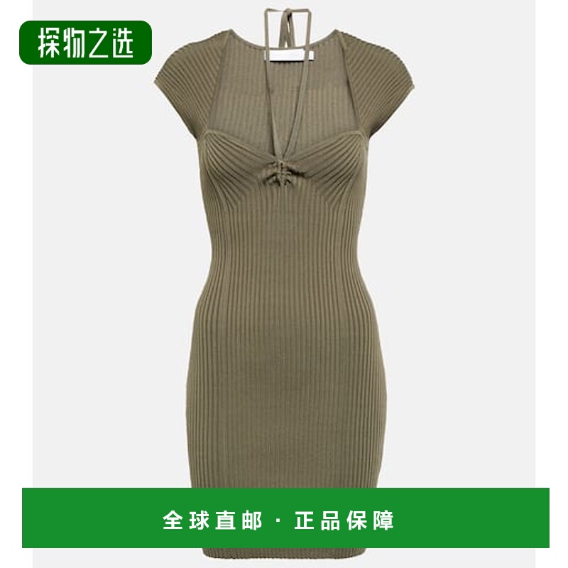 香港直邮Simkhai 女士 Dylan 罗纹针织中长连衣裙