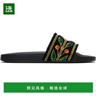 黑色 男士 Embroidered Terry 1h可退 拖鞋 香港直邮Casablanca