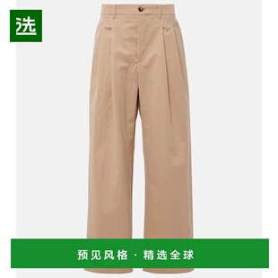 1h可退 香港直邮wardrobenyc 女士 斜纹布斜纹棉布棉混纺阔腿裤