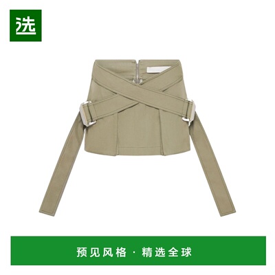 香港直邮Dion Lee 女士半身裙 A1467F23SAGE AW2023 花色 束腰口