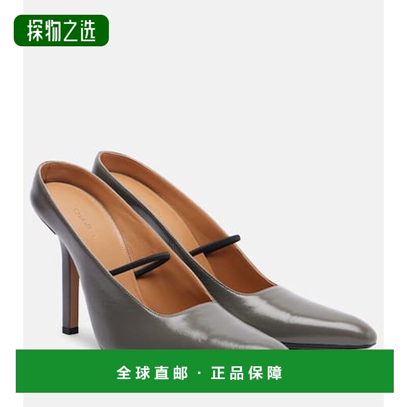 香港直邮calvin klein 女士 Suki 皮质浅口鞋 grey灰色 舒适时尚