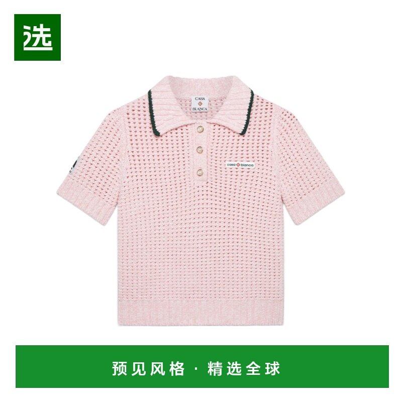 香港直邮CASABLANCA 女士POLO衫 WPF25KW101402 AW2025 粉红色,女装/女士精品,POLO衫,淘宝优惠券,粉丝福利购,淘宝优惠卷
