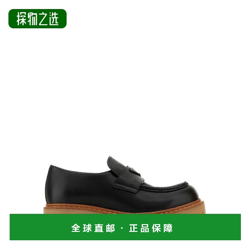 1h可退 香港直邮Prada 普拉达 男士 標誌牌圓頭樂福鞋 2DE151FG00