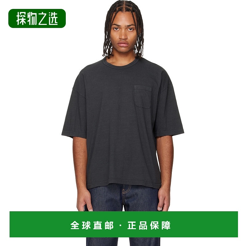 香港直邮Visvim 维斯维木 男士 黑色 Ex Jumbo S/S DMGD T 恤 012