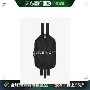 Zip男士 背包黑色光滑皮革可手提百搭 Givenchy纪梵希G