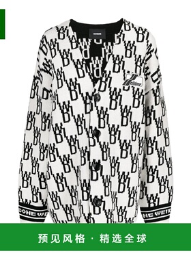 香港直邮WE11DONE 女士针织衫 WDKC122639UIV AW2023 白色开衫