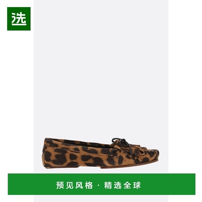 1h可退 香港直邮Paris Texas 女士 Indiana 印花绒面革乐福鞋 PX1