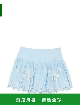 1h可退 香港直邮ALEMAIS 女士 MAIZY 刺绣半身裙 6133S blue蓝色
