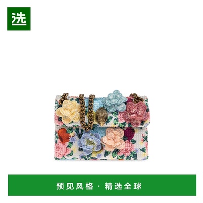 香港直邮KURT GEIGER 女士斜挎包 MINIKENSINGTONFLOWER0BONECOMB
