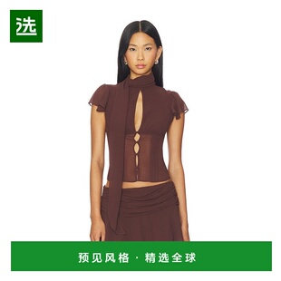 1h可退 香港直邮Danielle Guizio 女士 Ara 上衣 F25120W096