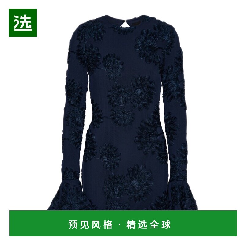 香港直邮ROTATE 女士连衣裙 114218340 AW2025 蓝色 - 实物图