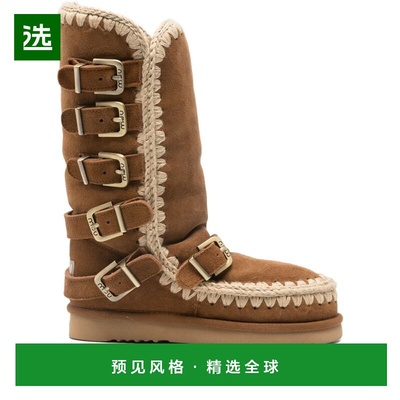 香港直邮MOU 女士靴子 FW101137ACOG AW2025 棕色