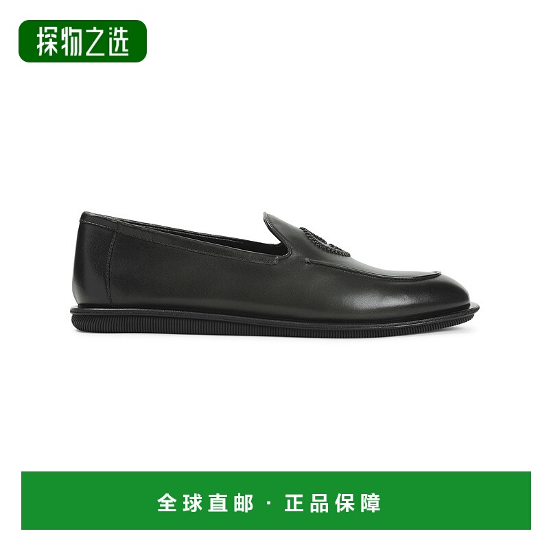 香港直邮armani 阿玛尼 男士 BOTTLE LAMB 绿色皮质便鞋 X2J162XF