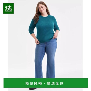 1h可退 【美国直邮】Charter Club 大码 100 羊绒圆领毛衣 女装