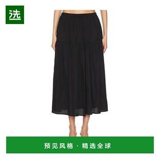 1h可退 香港直邮enza costa 女士 凉爽棉质层叠半身裙 MDL6065