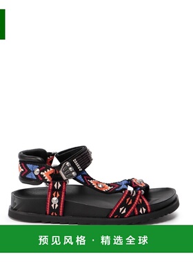 香港直邮ASH 女士凉鞋 UGO01BLACK SS2025 黑色 Flat sandal with