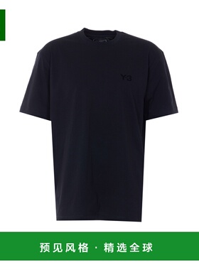 香港直邮Y-3 男士T恤 KQ9783BLACK SS2026 黑色 'Y-3 Regular' T-