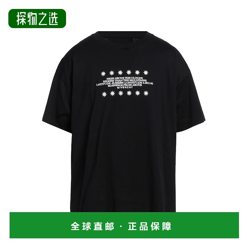 香港直邮Givenchy 纪梵希 男士 T恤 black黑色 舒适时尚