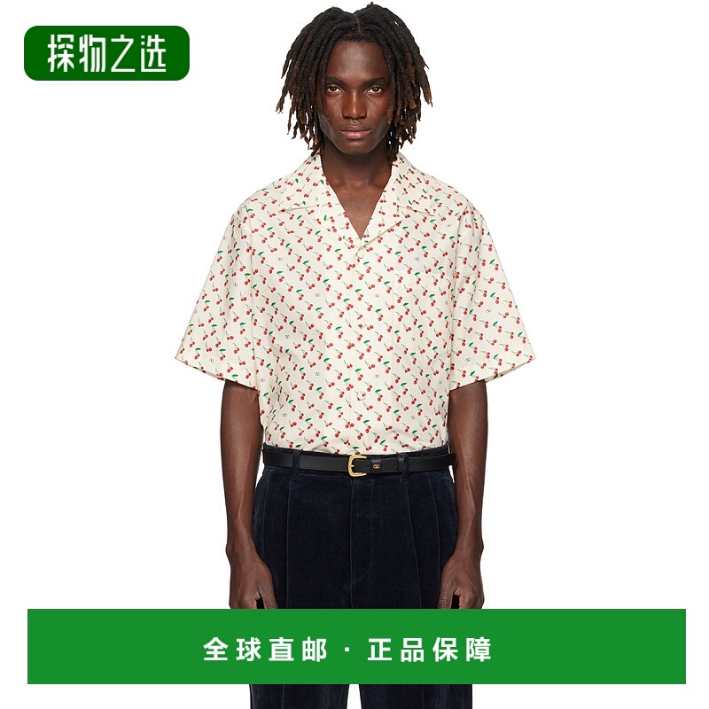 香港直邮valentino 华伦天奴 男士 驼色衬衫 7V3AA111B0B