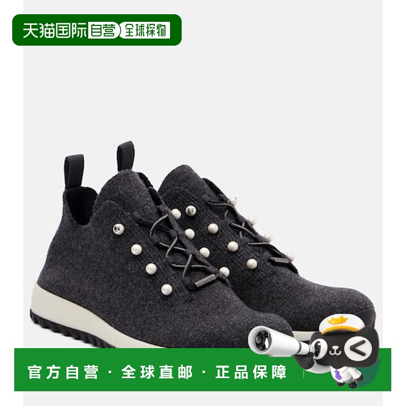 香港直邮Jimmy Choo 周仰杰 女士 Veles 精饰羊绒运动鞋