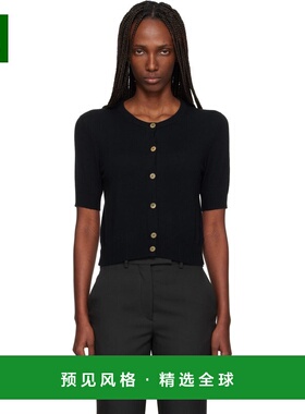 1h可退 香港直邮Arch4 女士 黑色 Stanley 开衫 KNCD2583羊绒针织