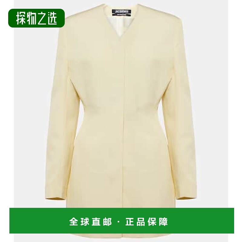 1h可退 香港直邮Jacquemus 女士 La Cubo 长袍迷你连衣裙