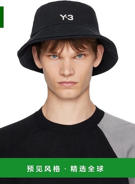 1h可退 香港直邮Y-3 男士 黑色 3-Stripes 渔夫帽 JN7192